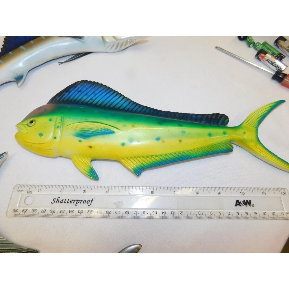 UNIQUE RARE Set of 5 Vintage Williamson Lures Decorative Fish Swordfish Mahi